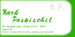 mark pospischil business card